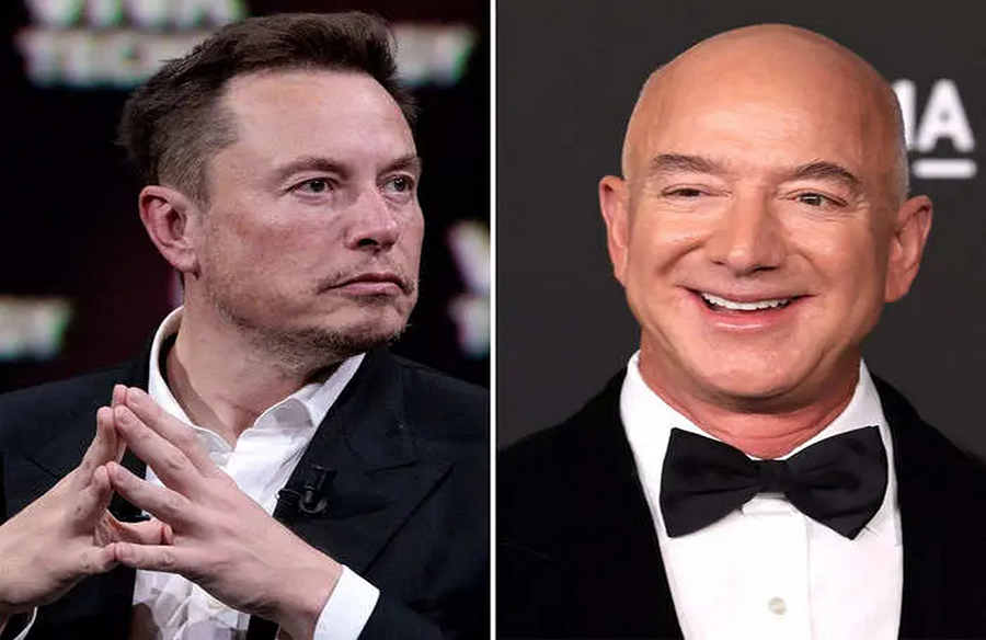 Bezos Closing in on Musk's Wealth